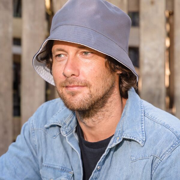 Core recycled reversible bucket hat Thumbnail