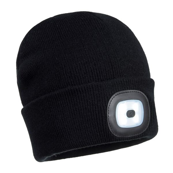 B029 Beanie USB Rechargeable LED Head Light  Thumbnail