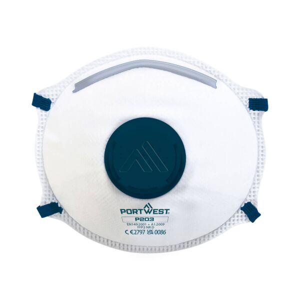 FFP2 Valved Dolomite Respirator (Pk10) Thumbnail