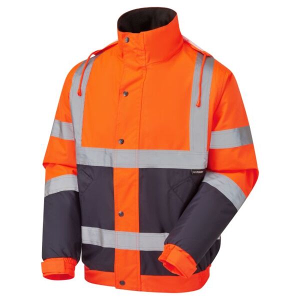 35581- Hi Vis Yellow Bomber Jacket 2 Tone Thumbnail